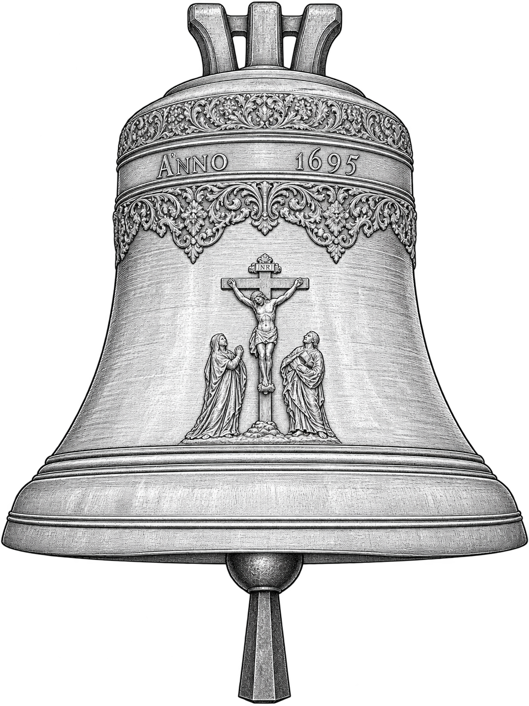 Technische Zeichnung der Glocke